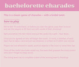 Bachelorette Charades Card Game