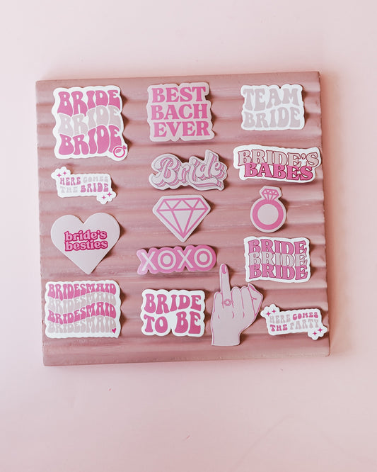 Bachelorette Pink Stickers