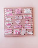 Bachelorette Pink Stickers