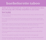 Bachelorette Taboo