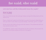 He Said, She Said