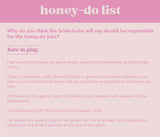 Honey-do List