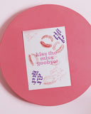 Mini Pink Bach Posters + Kiss The Miss Goodbye