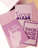 Mini Purple Bach Posters + Kiss The Miss Goodbye