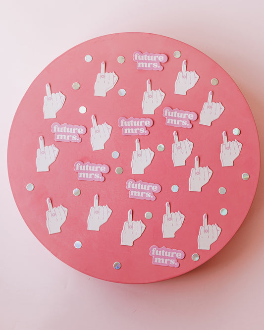 Pink Bachelorette Table Confetti