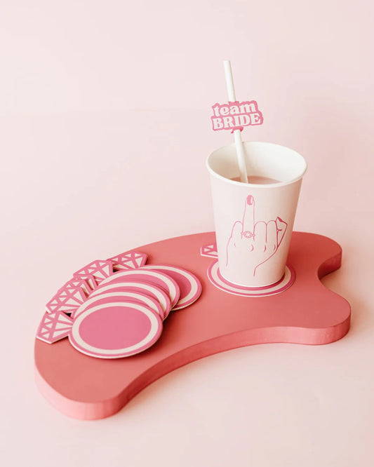 Pink Diamond Ring Coasters