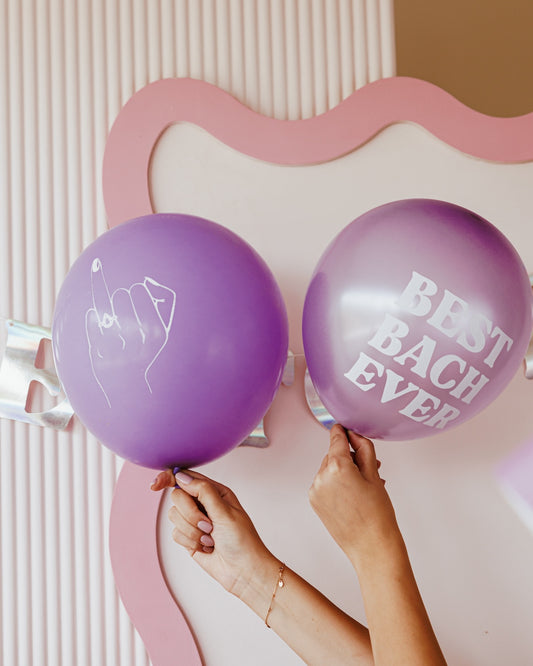 Purple Bachelorette Balloons