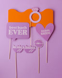 Purple Bachelorette Photobooth Props