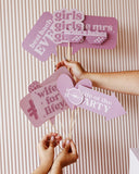 Purple Bachelorette Photobooth Props