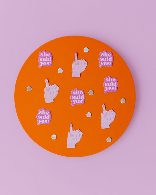 Purple Bachelorette Table Confetti