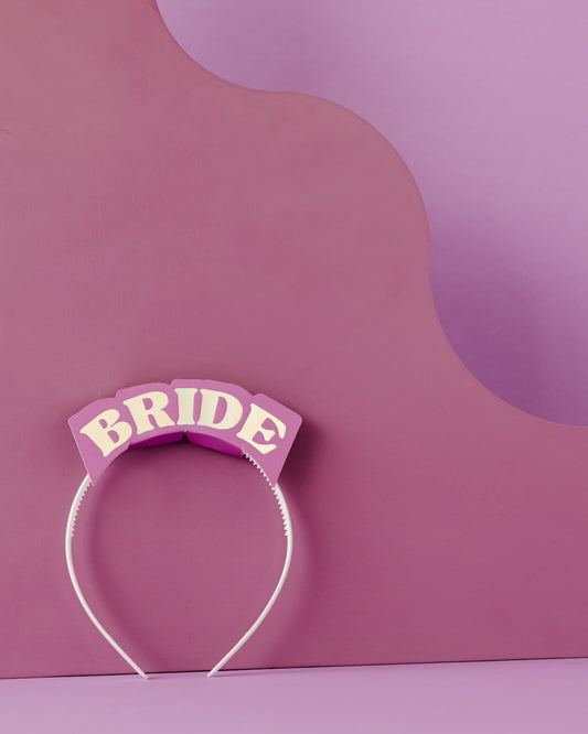 Purple & Iridiscent ‘Bride’ Headband