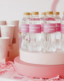 ‘Stay Hydrated, Babe’ Pink Water Wrap Labels