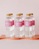 ‘Stay Hydrated, Babe’ Pink Water Wrap Labels