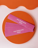‘Stay Hydrated, Babe’ Pink Water Wrap Labels