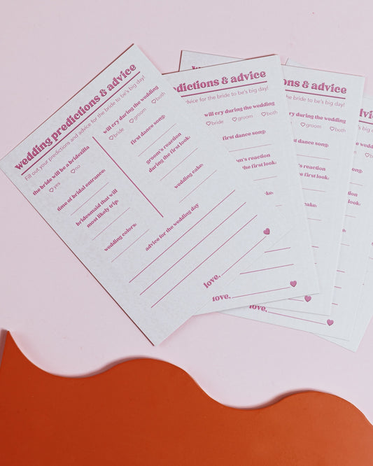 Wedding Predictions & Advice
