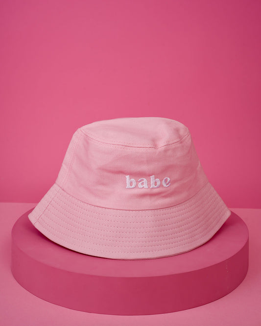 Pink 'Babe' Bucket Hat