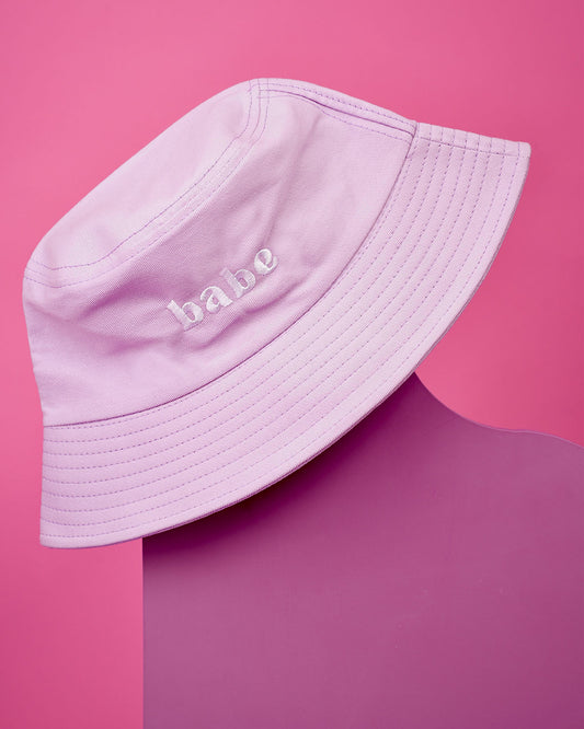 Purple 'Babe' Bucket Hat