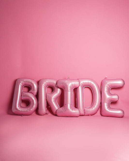 Pink 'BRIDE' Foil XL Balloon
