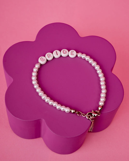 ‘Bride’ Silver and Pearls Bracelet