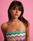 'In My Bride Era' Pink and Pearls Necklace